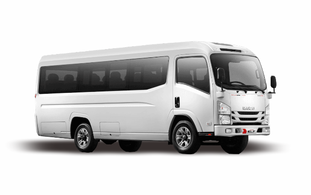 rent a minibus elf long with driver in surabaya